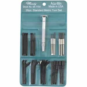 Metric Miniature Screwdriver and Wrench Set