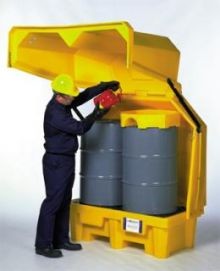 Secure Secondary Containment Inside or Outside - 2 Drum With Drain