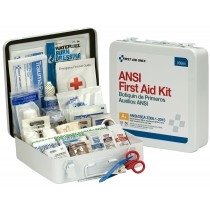 50 Person Bulk First Aid Metal Kit, Weatherproof ANSI A+, Type III