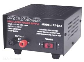 Pyramid 12 VDC power supply, 6 amp