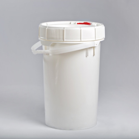 6.5 Gallon White New Generation Pail with White,Red or blue Lifelatch Lid