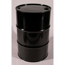 55 Gallon Tight-Head UN-Rated Steel Drum - Black - Rust Inhibitor Interior