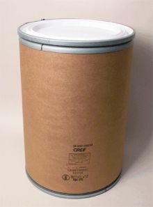 30 Gallon Greif Lok-Rim® Fiber Drum - Plastic Cover