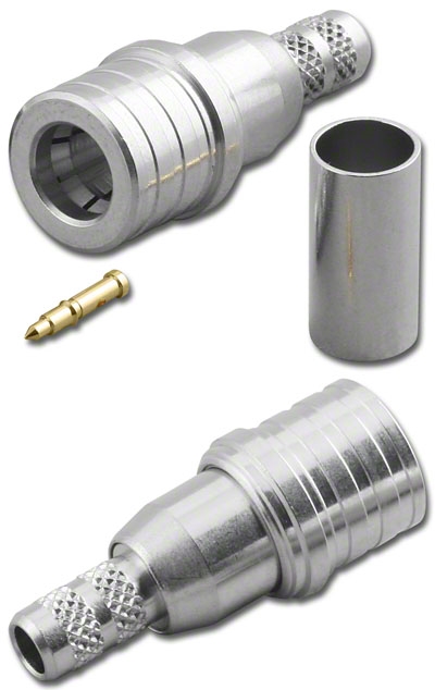 QMA-2089-L195  Direct Solder Dual Crimp Plug