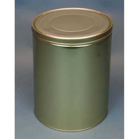 30 lb Industrial Metal Tin with Slip Lid
