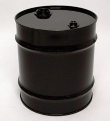 20 Gallon Tight-Head UN-Rated Steel Drum - Black - Rust Inhibitor Interior