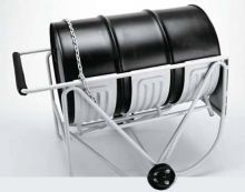 Platecoil Drum Cradle With Wheels - Painted Carbon Steel - 55 Gallon