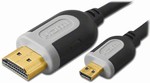 HDMI Cable Mini, Type A to D connectors, 1 Meter