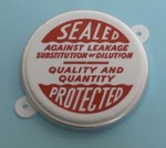 3/4 Inch Round-Head Plastic Capseal - Sealed Protected