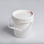 5 Gallon White New Generation Pail with White,Red or blue Lifelatch Lid