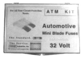 Mini Blade Auto Fuse Kit (ATM Fuse Kit)