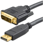 DisplayPort Male to DVI Male Cable - 3 Feet