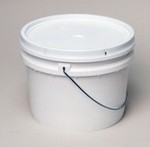 1 Gallon Pail and Lid - Open-Head Tapered Plastic Pail