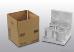 Hazmat Packaging With Four - 1 Quart Paint Cans