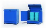 All-Steel Spill Containment Pallet - Enclosed 2 Drum