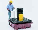 SpillKing Containment Basin With Flat Deck Pallet - With drain