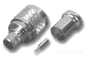 N Male Crimp Type Connector